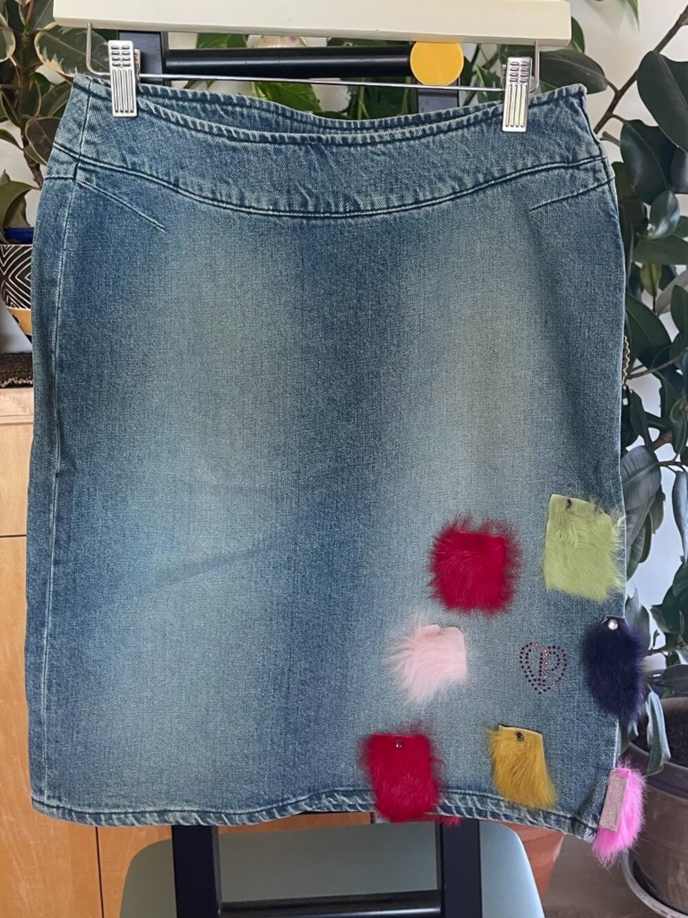 Voyage Passion denim mini skirt , NWT